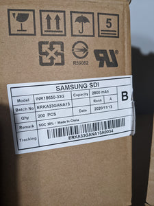 NEW Samsung INR18650-33G 3150mah 18650 Cells Box of 100